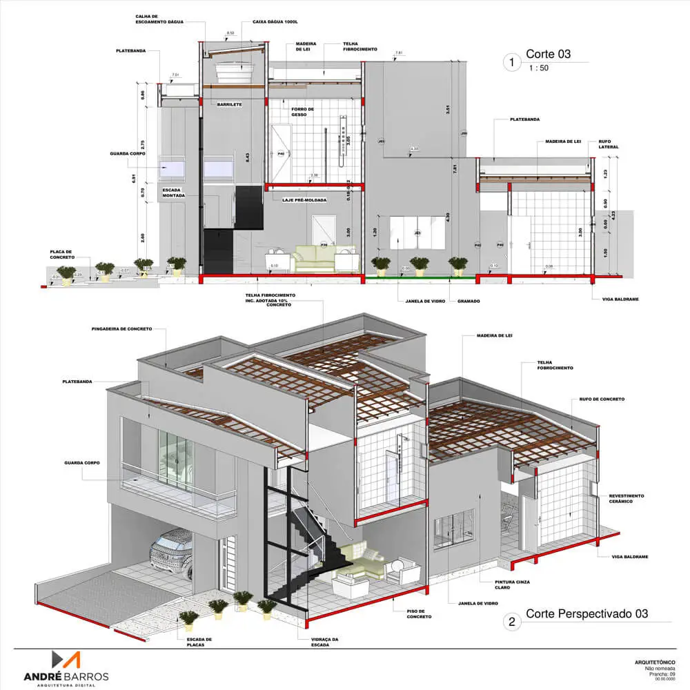 Projeto desenvolvido no treinamento Revit para Projetista 1