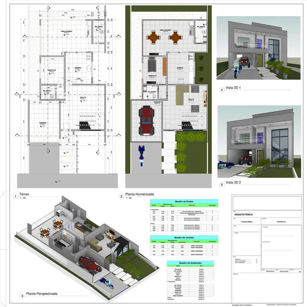 Projeto desenvolvido no treinamento Revit para Projetista 2